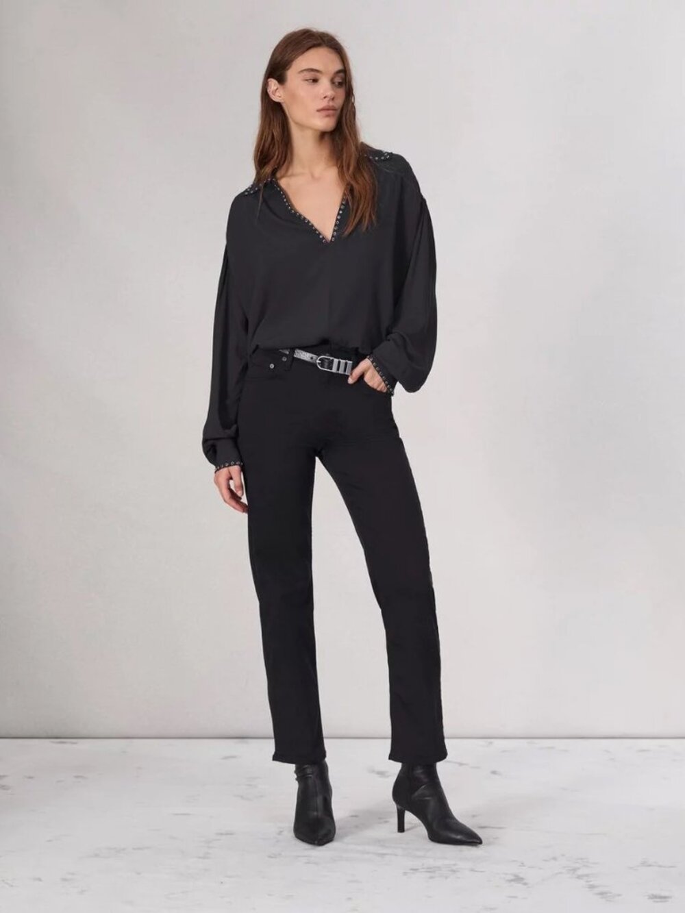 Rag & Bone Women’s Harlow Straight-Leg Jeans